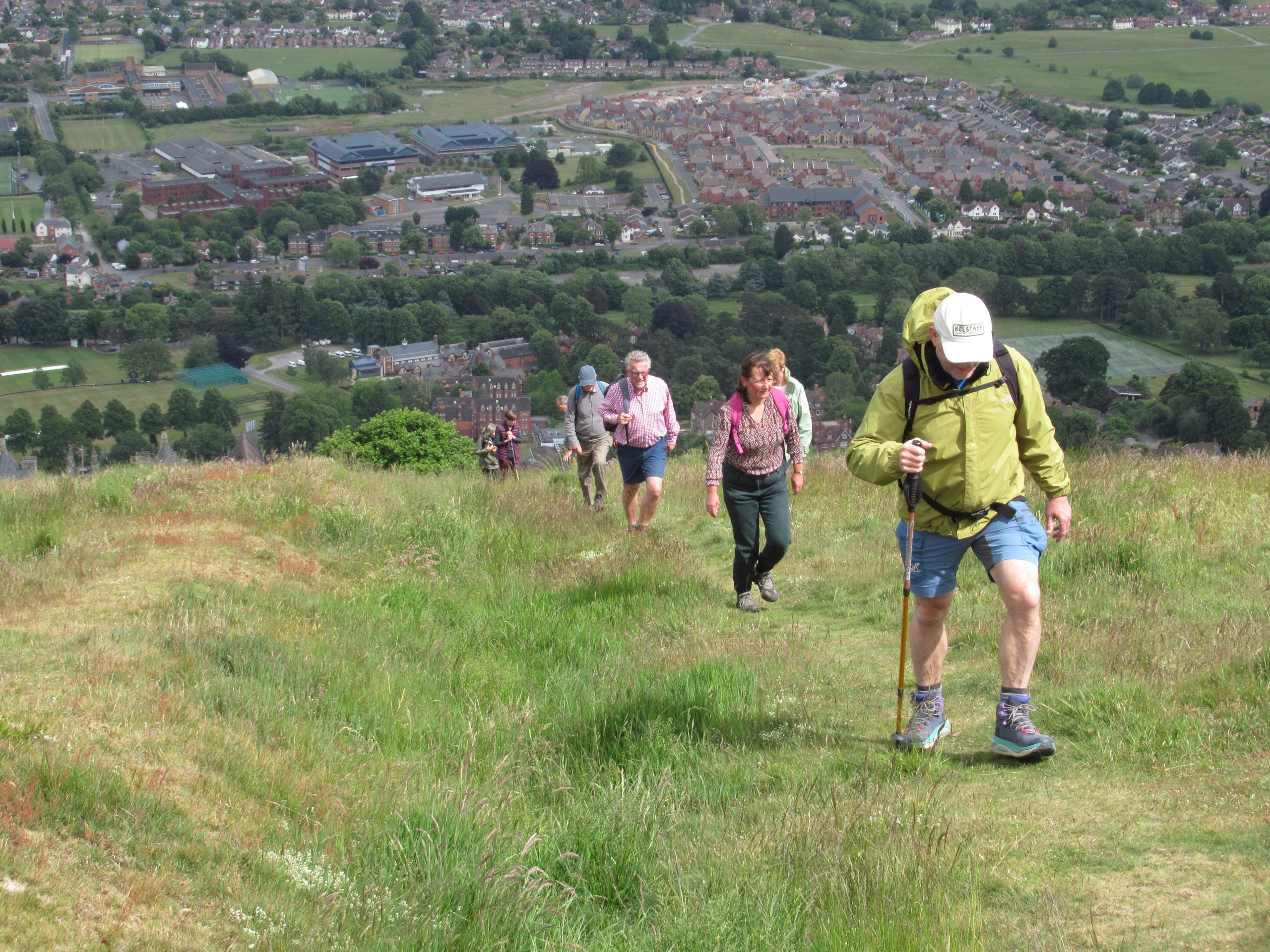Walking up the Malverns - on the "King's Third" walk 2025 Malvern Walking Festival